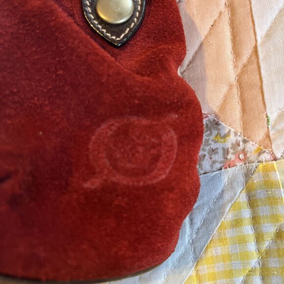 Born Maroon Suede Purse, - Picture 5 of 16